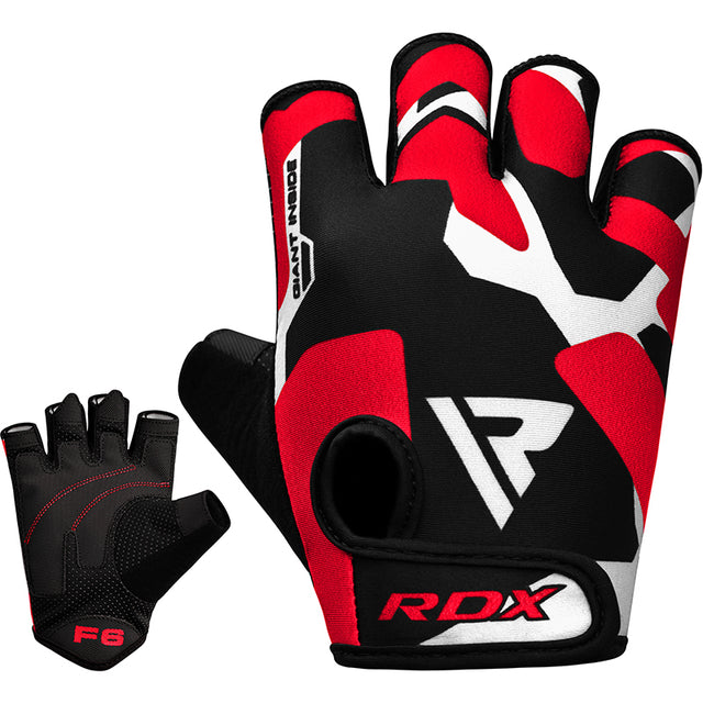 GYM GLOVES SUMBLIMATION F6 RED-S - RED,SMALL