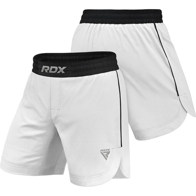 MMA SHORTS T15 WHITE-L - WHITE,LARGE