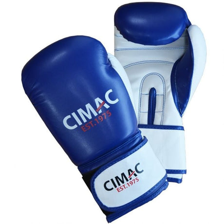 CIMAC BLUE PU BOXING GLOVE 16oz