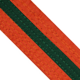 Belts - Coloured Belt With Coloured Stripe Adult - Yellow/Green Stripe,280CM