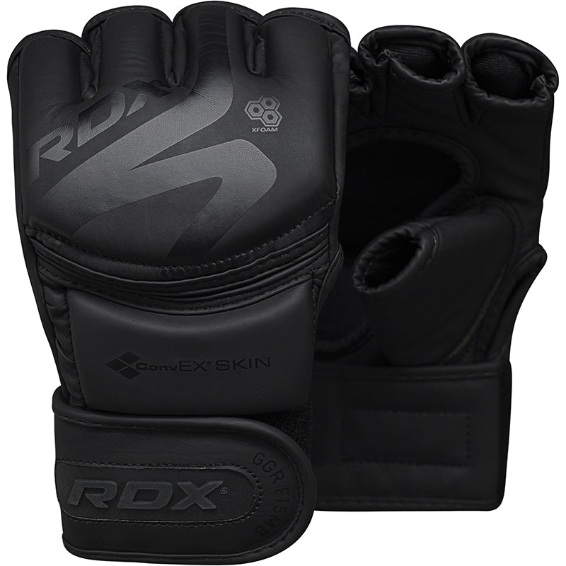 GRAPPLING GLOVE F15 MATTE BLACK-M - Medium