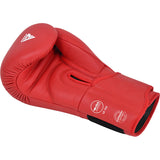 BOXING GLOVES LEATHER IBA APPROVED-1 RED-10OZ - RED,10OZ