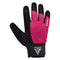 GYM WEIGHT LIFTING GLOVES W1 FULL PINK PLUS-S - PINK,SMALL