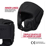 HEAD GUARD T15 MATTE BLACK-S - Small