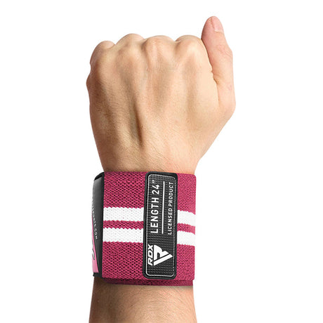 GYM WRIST WRAP W4 PINK 18"-S - PINK,SMALL