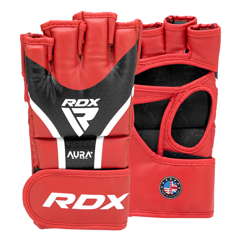 GRAPPLING GLOVES AURA PLUS T-17 RED/BLACK-S - Small