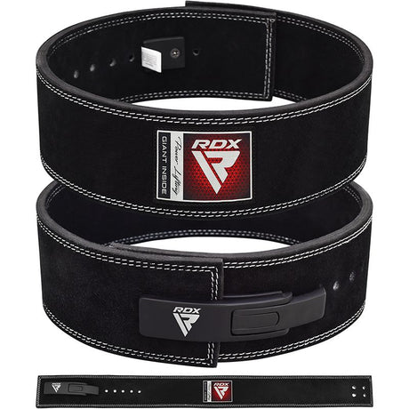 BELT PRO LIVER BUCKLE BLACK LEATHER PLUS-M - BLACK,MEDIUM