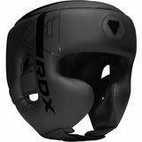 HEAD GUARD F6 MATTE BLACK-L - LARGE