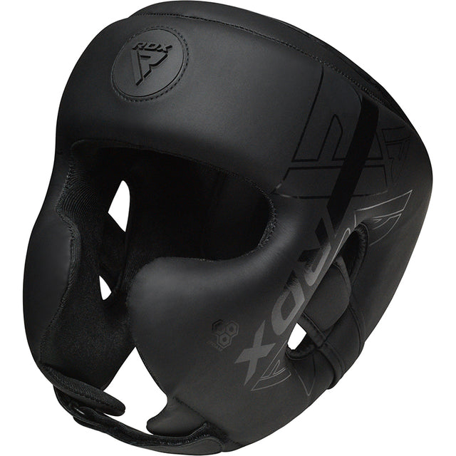 HEAD GUARD F6 MATTE BLACK-L - LARGE