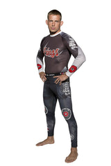 TOP TEN MMA Rash Guard "Vikings" Black (14131-9) - S - S