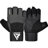 GYM WEIGHT LIFTING GLOVES W3 GREY WITH EVA PADDING-XL - GREY,XL