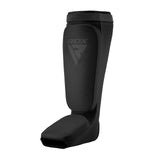 HOSIERY SHIN INSTEP FOAM BLACK/BLACK-S - BLACK/BLACK,SMALL