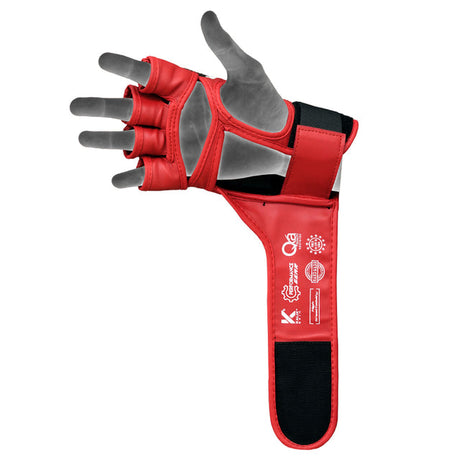 GRAPPLING GLOVES AURA PLUS T-17 RED/BLACK-S - Small