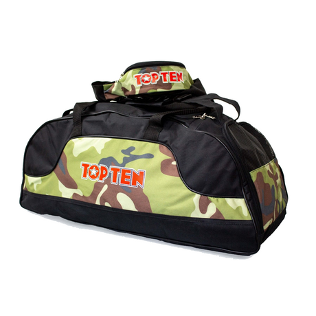 TOP TEN Sports Bag CAMO/BLACK Medium