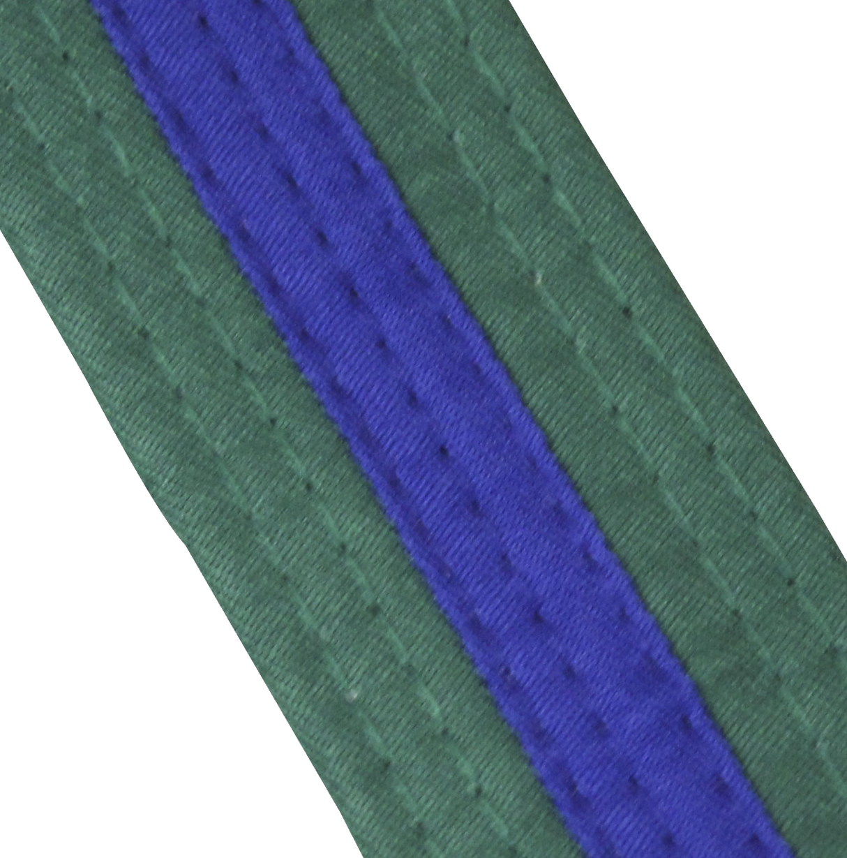 Belts - Coloured Belt With Coloured Stripe Adult - Yellow/Green Stripe,280CM