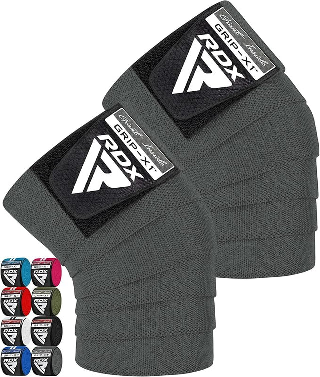 GYM KNEE WRAPS K1 GREY - GREY