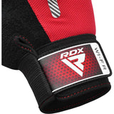 GYM WEIGHT LIFTING GLOVES W1 FULL RED-L - RED,LARGE