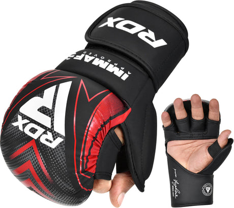 GRAPPLING GLOVES SHOOTER IMMAF-1 RED-XS - RED,XS