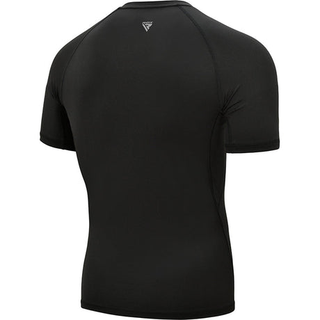 CLOTHING T15 COMPRESSION RASH GUARD BLACK HALF