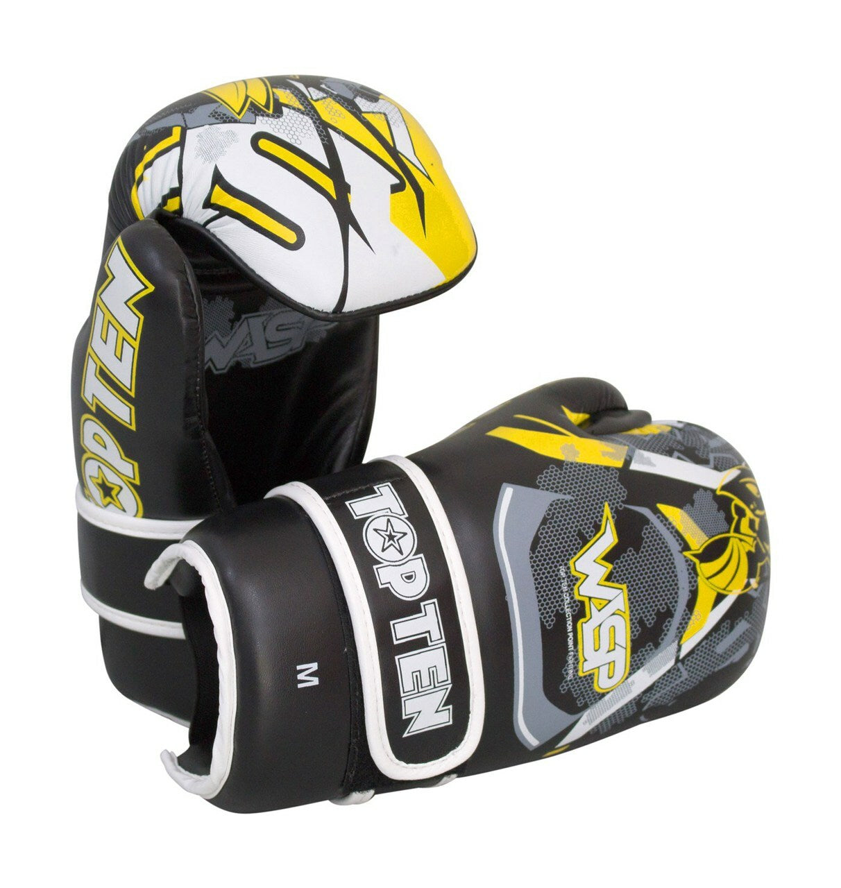 TOP TEN Pointfighter Gloves "Wasp" Black/Yellow (21663-92) - Small - Small