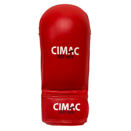 CIMAC KARATE MITTS WITH THUMB RED JUN