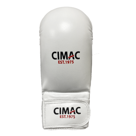 CIMAC KARATE MITTS WITH THUMB WHITE SN