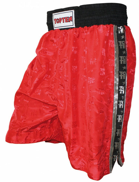 TOP TEN Boxing Shorts - 4 Colours (1806) - Red - S - Red,S