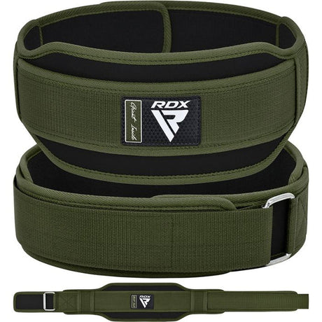 WEIGHT LIFTING DOUBLE BELT RX5 ARMY GREEN-S - Small