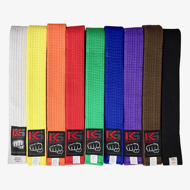 Belts Plain Colour 240cm Child - White - 240cm - White,240cm