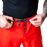 MMA SHORTS T16 RED/BLACK-XL - RED/BLACK,XL