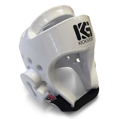 Kicksport "Fight" Dipped Foam Head Guard - White Child - XS - XS