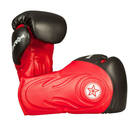 TOP TEN Boxing/Sparring Gloves "Hero" Black/Red (2263-49) - 10oz - 10oz