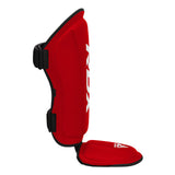 SHIN INSTEP MOLDED KING RED/WHITE-L - RED/WHITE,LARGE