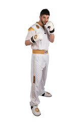 Kickboxuniform „Star Edition“ - White/Gold,140cm