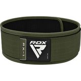 WEIGHT LIFTING STRAP BELT RX1 ARMY GREEN-M - ARMY GREEN,MEDIUM