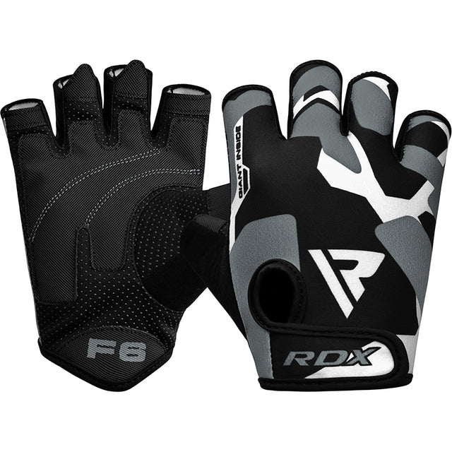 GYM GLOVES SUMBLIMATION F6 GRAY-S - GRAY,SMALL