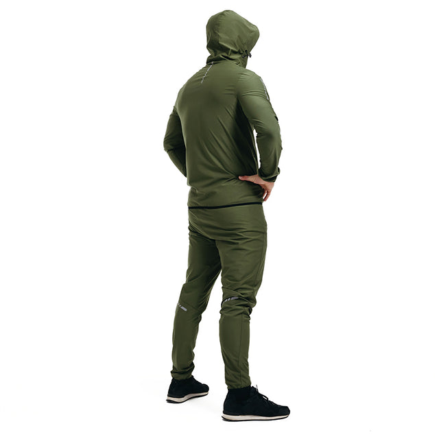 CLOTHING SAUNA SUIT H2 ARMY GREEN PLUS-3XL - ARMY GREEN,3XL