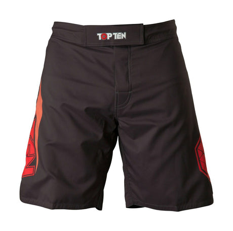 TOP TEN MMA shorts "Triangle" - Black/Red (18741-94) - S - S