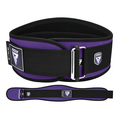 WEIGHT LIFTING BELT EVA CURVE RX3 PURPLE-S - PURPLE,SMALL