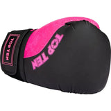 Boxing gloves “Dragon” - Black/Pink,16oz