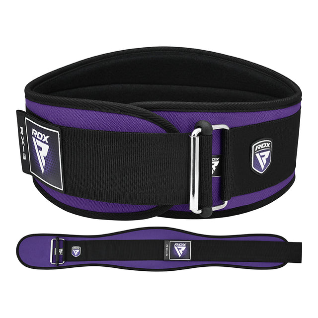 WEIGHT LIFTING BELT EVA CURVE RX3 PURPLE-m - PURPLE,MEDIUM