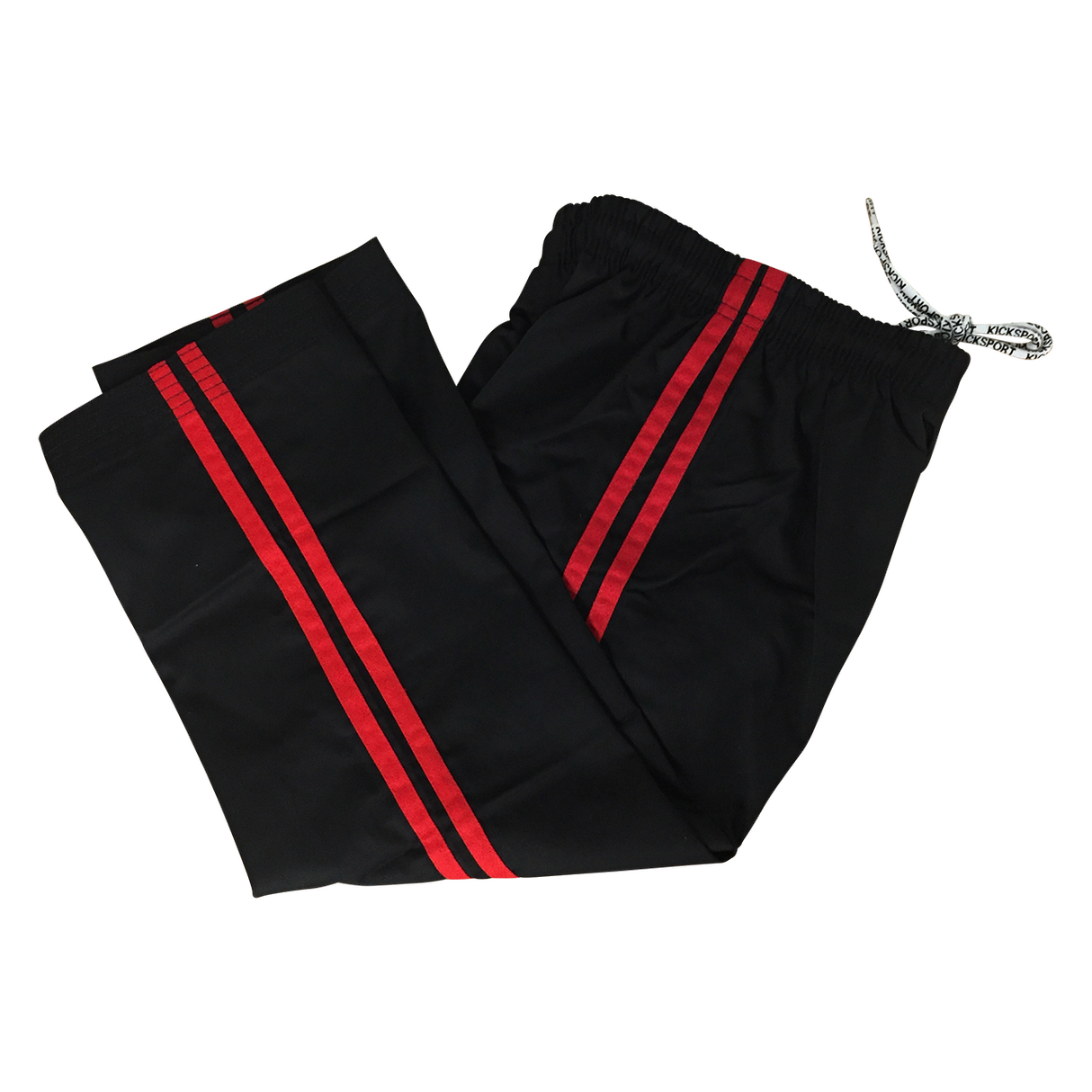 Contact Pants  Black 2 Red Stripes - Adult 160cm to 200cm (KSCPB2A) - 160cm - 160cm