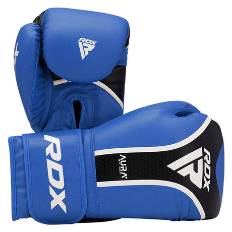 BOXING GLOVE AURA PLUS T-17 BLUE/BLACK-10OZ - 10oz