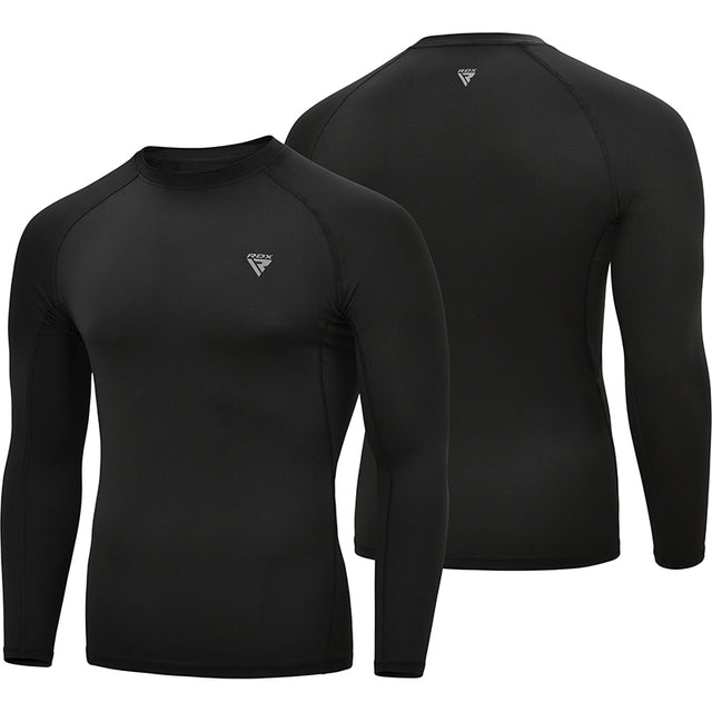 CLOTHING T15 COMPRESSION RASH GUARD BLACK FULL-2XL - 2XL