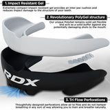 MOUTH GUARD ADULT BLACK/WHITE - BLACK/WHITE,ADULT