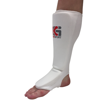 Cloth Shin-Instep Support by Kicksport Child - White - XXS/Child - White,XXS/Child