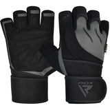 GYM GLOVE MICRO GRAY/BLACK PLUS-L - GREY/BLACK,LARGE