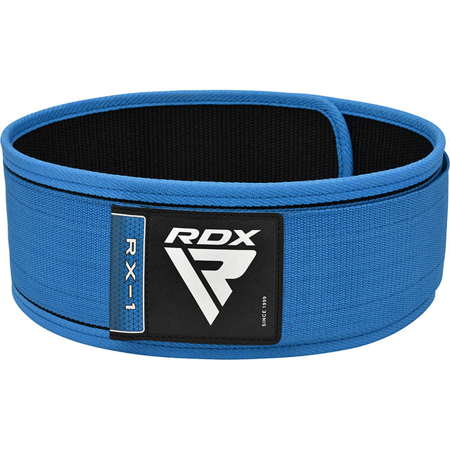 WEIGHT LIFTING STRAP BELT RX1 BLUE-M - BLUE,MEDIUM