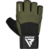 GYM WEIGHT LIFTING GLOVES W3 ARMY GREEN WITH EVA PADDING-XL - ARMY GREEN,XL