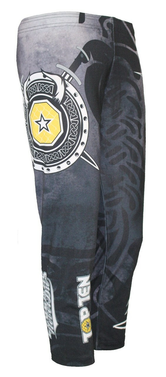 TOP TEN MMA Capri Compression Pants "Vikings" (18803-9) - XS - XS